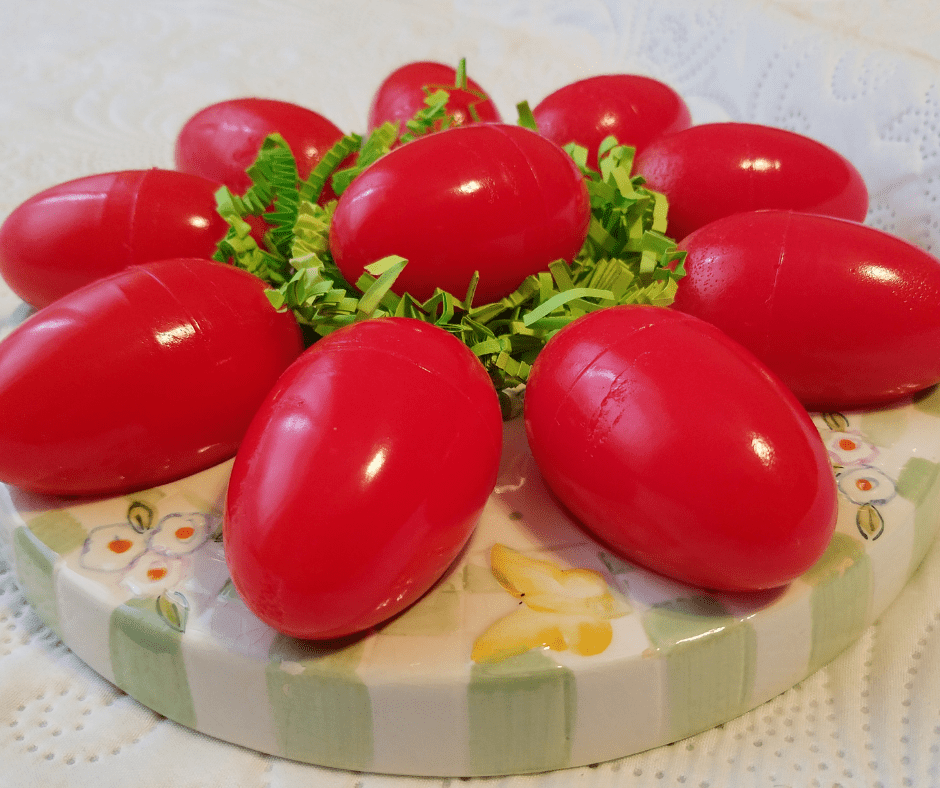 Strawberry Cheesecake Jello Eggs ~ Polishing Pemberley