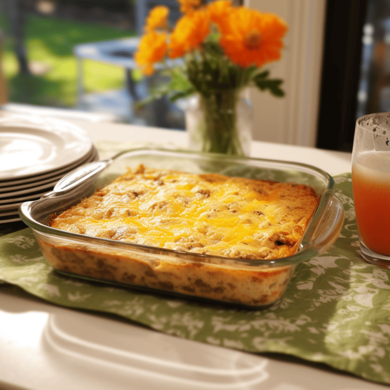 Easy Sausage and Egg Breakfast Casserole for Busy Mornings